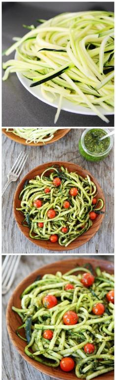 
                    
                        Zucchini Noodles with Pesto
                    
                