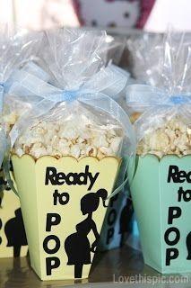 Ready to pop, baby shower party favor #babyshower