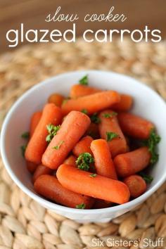 
                    
                        Slow Cooker Glazed Carrots from SixSistersStuff.com.  A simple, delicious side dish even my kids loved! #sixsistersstuff
                    
                