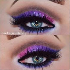 Pink and Purple Eyeshadow