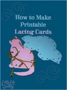 
                    
                        Super easy way to make your own printable lacing cards for kids
                    
                