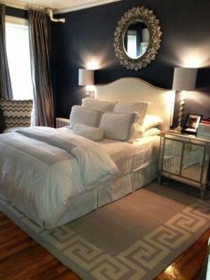 
                    
                        Black bedrooms may not be the norm but when done right, they can be so romantically lux!!! Love It!
                    
                