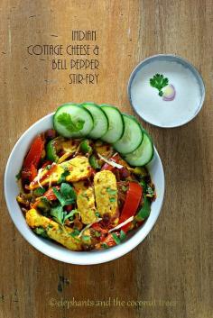 
                    
                        Paneer Jalfrezi / Indian cottage cheese & bell pepper quick stir-fry
                    
                