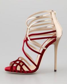 
                    
                        Jimmy Choo ~ Maury Velvet and Leather Sandal , from Iryna
                    
                