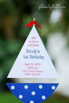 
                    
                        Sailboat Nautical Birthday Party Invitation Invitations
                    
                