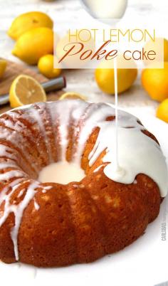 
                    
                        Perfect for Christmas! Award winning Hot Lemon Poke Cake - moist, sweet, lemon cake with the most amazing sweet citrus glaze seeping into the cake. I make this for all my company! and its so easy!
                    
                