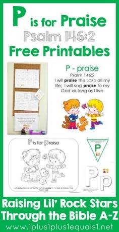 
                    
                        Raising Lil Rock Stars Through the Bible A to Z ~ Letter P is for PRAISE {Free Printables!}
                    
                