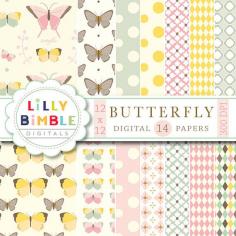 
                    
                        40% off Butterfly Garden digital papers in pastel by LillyBimble
                    
                