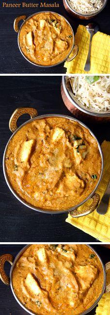 
                    
                        "Paneer Butter Masala" - A wonderful, rich and delicious North Indian gravy made from Indian Cottage cheese (paneer). Goes well with any Indian Flat bread, Butter Naan being my favorite. Refer to Notes section for Vegan option.
                    
                