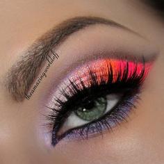 
                    
                        Sub muted shades of pink and rose, or even use purple in an ombré across the lid.
                    
                