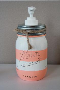 
                    
                        NEW NEW*** Cotton Candy Pink & White Striped Chalk Paint Rustic Soap or Lotion Dispenser with Zinc Lid - Perfect for Wedding and Grad Gifts on Etsy, $12.00
                    
                