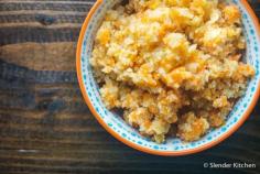 
                    
                        Cauliflower and Carrot Rice with Browned Butter  - a delicious low carb and Paleo friendly side dish for just 89 calories and 2 PointsPlus
                    
                