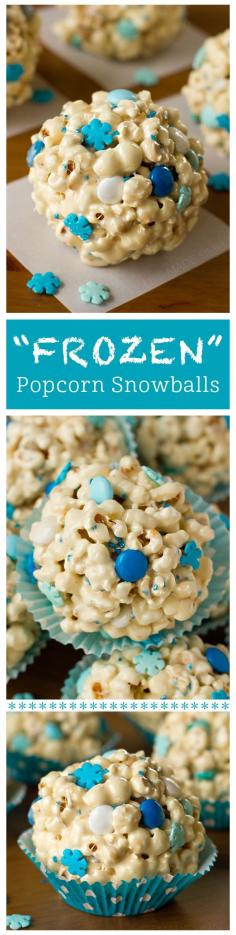 Frozen popcorn balls