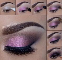 Soft Pink Smokey Eye - Hairstyles and Beauty Tips