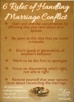 
                    
                        6 Rules of Relationship Conflict--#marriage
                    
                