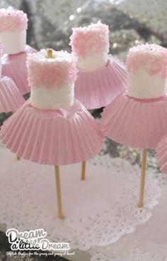 
                    
                        Cute "snacks" for a princess or fashionista party! B loves marshmallows!
                    
                