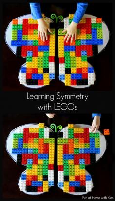 
                    
                        A fun and simple lesson on symmetry using LEGOs and a sticky-winged butterfly from Fun at Home with Kids
                    
                