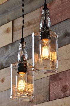 
                    
                        Whiskey Bottles Pulley - Lamp Recycling, Pendant Lighting - iD Lights | iD Lights
                    
                