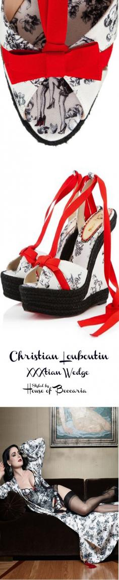 
                    
                        Christian Louboutin XXXtian “Toile de Jouy” Naughty Striptease wedge inspired by Dita von Teese | shoes ( wedges 1 )
                    
                