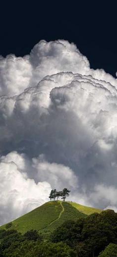 Looming clouds ....farming lands