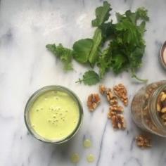 
                    
                        Creamy Green Walnut Shake / Mom's Kitchen Handbook
                    
                