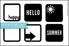 Free 'Summer' cutting file - kim watson ★ paper crafts ★ designs #Silhouette #CutFile