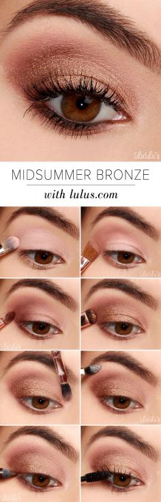 Mid-summer Bronze Eye Makeup Tutorial