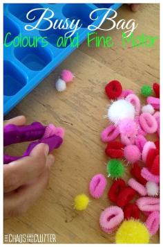 Colours and Fine Motor Busy Bag