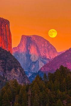 Full Moon over Half Dome, Yosemite - Virgos replenish their energy by being in nature.