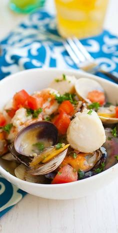 
                    
                        July 4th - Summer Seafood Stew - the EASIEST and best one-pot seafood stew, so briny, fresh and screams summer! | rasamalaysia.com
                    
                