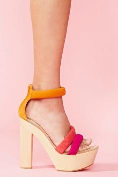 Sunset Platform #summer #shoes #inspiration #boohoo