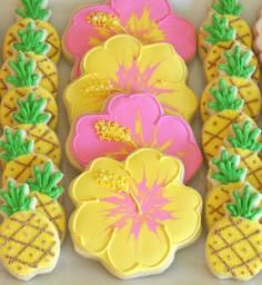 luau cookie decor