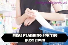 Menu planning is not as complicated as you may think. There are three steps that can make meal planning for busy mom's pretty simple.