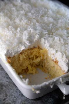 
                    
                        Coconut Cake Recipe - So perfect for your summer entertaining! Simple to make and out of this world delicious!  from addapinch.com
                    
                