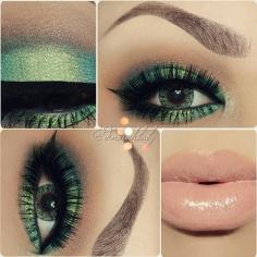 Pretty green eyeshadow