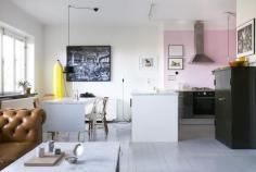 
                    
                        surrealist apartment with pink kitchen
                    
                