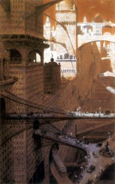 
                    
                        William Robinson Leign, Visionary City, 1908 via Retro Future: Glorious Urbanism» DarkRoastedBlend
                    
                
