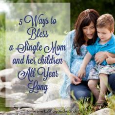 Looking for a way to bless a singlemom and her children this holiday season? Here are 5 ideas to get you started!