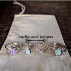 Indie and Harper opal rings