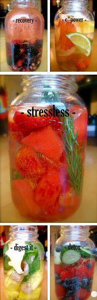 Detox water recipes