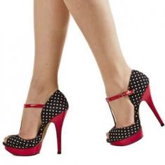 Vintage style polka dots. #my shoes #fashion shoes #girl fashion shoes #girl shoes| http://fashion-shoes-gallery-542.blogspot.com