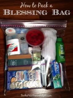 
                    
                        How to pack a blessing bag for those in need or to donate to a homeless shelter.
                    
                