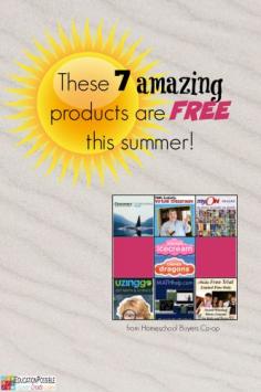
                    
                        These 7 Amazing Products are FREE this Summer! @Education Possible For the summer (or most of it), 7 BIG name, award-winning products are FREE. Products like eMedia Music Academy, Uzinggo, MathHelp.com, and my family’s favorites, Discovery Education, and Mark Kistler’s Virtual Classroom.
                    
                
