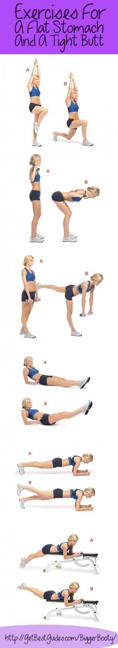 An #exercises for a flat stomach and a tight #butt #flatstomach #tightbutt  http://getbestguides.com/do-not-skip-squats/