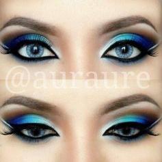 Beautiful blue eyeshadow