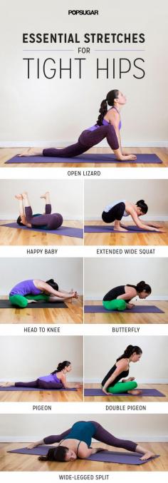 stretches for tight hip flexors #stretch #yoga