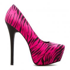 Pink Zebra Striped Heel, love it
                                        