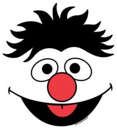 Ernie Sesame Street Character Face Templates | Picture 6 of 6 from Sesame Street Templates