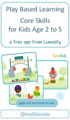 
                    
                        Free app for toddler and preschoolers from Lumosity -- play-based learning for kids core skills, such as cognitive, motor and social emotional skills
                    
                