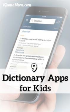 Dictionary Apps for Kids from preschool to college students
